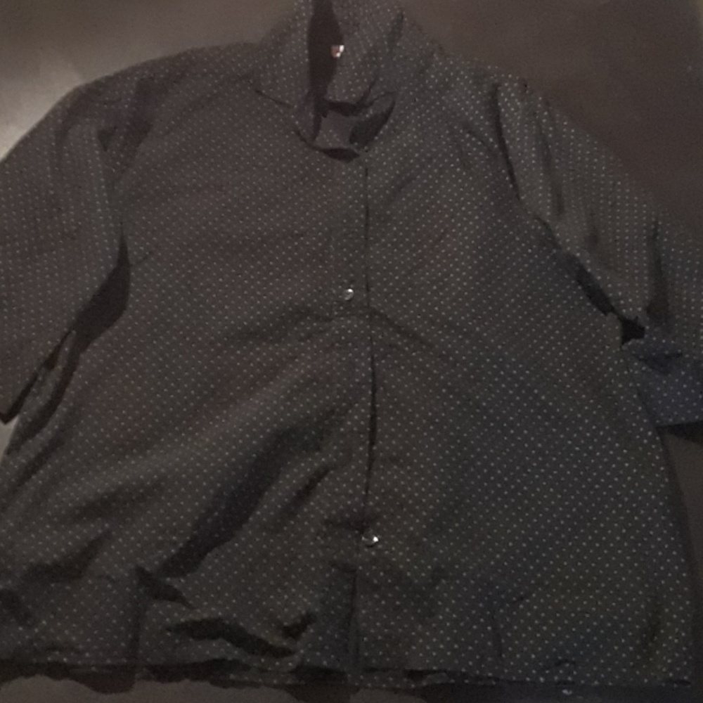 Polka Dot Black and White Shirt